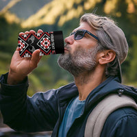 Personalised Taniko Motifs Aotearoa 4 in 1 Can Cooler Tumbler Waitangi Kowhaiwhai Kiwi LT7 - Polynesian Pride