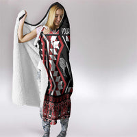 Personalised Taniko Motifs Aotearoa Hooded Blanket Waitangi Kowhaiwhai Kiwi