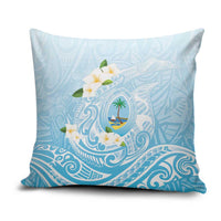 Guam Fishhook Mix Guasali Flowers Pillow Cover Dreaming Turquoise LT7 Turquoise - Polynesian Pride