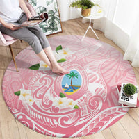 Guam Fishhook Mix Guasali Flowers Round Carpet Dreaming Coral LT7 - Polynesian Pride
