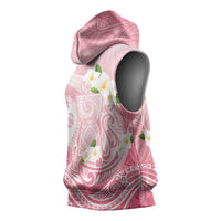 Guam Fishhook Mix Guasali Flowers Sleeveless Hoodie Dreaming Coral