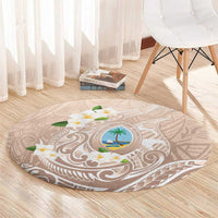 Guam Fishhook Mix Guasali Flowers Round Carpet Dreaming Hazel