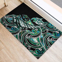 Maori Matariki - Manaia Rubber Doormat Emerald Paua Shell