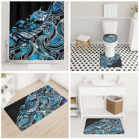 Maori Matariki - Manaia Bathroom Set Galaxy Blue Paua Shell