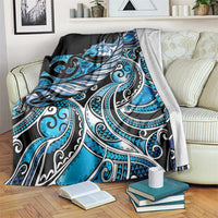 Maori Matariki - Manaia Blanket Galaxy Blue Paua Shell