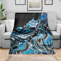 Maori Matariki - Manaia Blanket Galaxy Blue Paua Shell