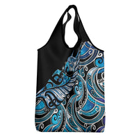 Maori Matariki - Manaia Grocery Bag Galaxy Blue Paua Shell