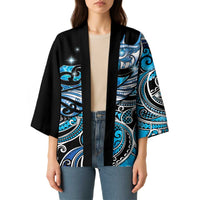 Maori Matariki - Manaia Kimono Galaxy Blue Paua Shell