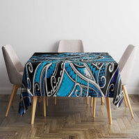 Maori Matariki - Manaia Tablecloth Galaxy Blue Paua Shell