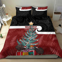 Personalised New Zealand Maori Christmas Bedding Set Xmas Fern Mix Kowhawhai LT7 - Polynesian Pride