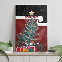 Personalised New Zealand Maori Christmas Canvas Wall Art Xmas Fern Mix Kowhawhai LT7 - Polynesian Pride