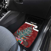 Personalised New Zealand Maori Christmas Car Mats Xmas Fern Mix Kowhawhai LT7 - Polynesian Pride