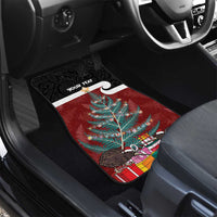 Personalised New Zealand Maori Christmas Car Mats Xmas Fern Mix Kowhawhai LT7 - Polynesian Pride