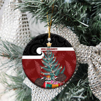 Personalised New Zealand Maori Christmas Ceramic Ornament Xmas Fern Mix Kowhawhai LT7 - Polynesian Pride