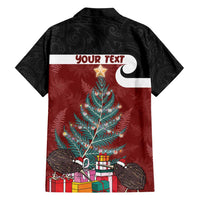 Personalised New Zealand Maori Christmas Hawaiian Shirt Xmas Fern Mix Kowhawhai LT7 - Polynesian Pride