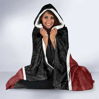 Personalised New Zealand Maori Christmas Hooded Blanket Xmas Fern Mix Kowhawhai LT7 - Polynesian Pride
