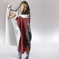 Personalised New Zealand Maori Christmas Hooded Blanket Xmas Fern Mix Kowhawhai LT7 - Polynesian Pride
