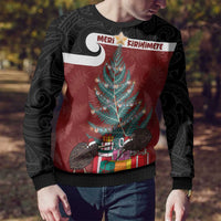 Personalised New Zealand Maori Christmas Ugly Christmas Sweater Xmas Fern Mix Kowhawhai LT7 - Polynesian Pride