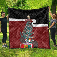 Personalised New Zealand Maori Christmas Quilt Xmas Fern Mix Kowhawhai LT7 - Polynesian Pride