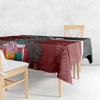 Personalised New Zealand Maori Christmas Tablecloth Xmas Fern Mix Kowhawhai LT7 - Polynesian Pride