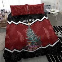 Personalised New Zealand Christmas Bedding Set Xmas Fern and Kiwi Birds LT7 - Polynesian Pride