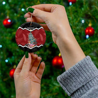 Personalised New Zealand Christmas Ceramic Ornament Xmas Fern and Kiwi Birds LT7 - Polynesian Pride