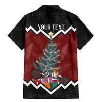 Personalised New Zealand Christmas Family Matching Mermaid Dress and Hawaiian Shirt Xmas Fern and Kiwi Birds LT7 - Polynesian Pride