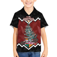 Personalised New Zealand Christmas Hawaiian Shirt Xmas Fern and Kiwi Birds LT7 - Polynesian Pride