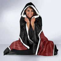 Personalised New Zealand Christmas Hooded Blanket Xmas Fern and Kiwi Birds LT7 - Polynesian Pride