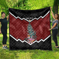 Personalised New Zealand Christmas Quilt Xmas Fern and Kiwi Birds LT7 - Polynesian Pride