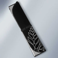 Aotearoa Personalized Lawn Bowls Maori Auto Sun Shade New Zealand Black Tribal Silver Fern LT7 - Polynesian Pride