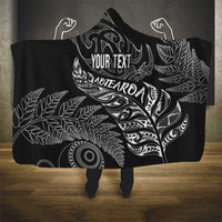 Aotearoa Personalized Lawn Bowls Maori Hooded Blanket New Zealand Black Tribal Silver Fern LT7 - Polynesian Pride