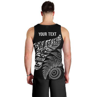 Aotearoa Personalized Lawn Bowls Maori Men Tank Top New Zealand Black Tribal Silver Fern LT7 - Polynesian Pride