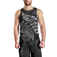 Aotearoa Personalized Lawn Bowls Maori Men Tank Top New Zealand Black Tribal Silver Fern LT7 - Polynesian Pride
