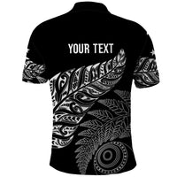 Aotearoa Personalized Lawn Bowls Maori Polo Shirt New Zealand Black Tribal Silver Fern LT7 - Polynesian Pride