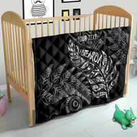 Aotearoa Personalized Lawn Bowls Maori Quilt New Zealand Black Tribal Silver Fern LT7 - Polynesian Pride