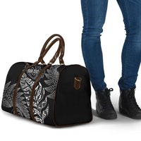 Aotearoa Personalized Lawn Bowls Maori Travel Bag New Zealand Black Tribal Silver Fern LT7 - Polynesian Pride