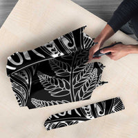 Aotearoa Personalized Lawn Bowls Maori Umbrella New Zealand Black Tribal Silver Fern LT7 - Polynesian Pride