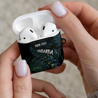 Aotearoa Personalized Lawn Bowls Maori AirPods Case New Zealand Paua Shell Tribal Silver Fern LT7 - Polynesian Pride