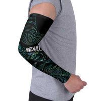 Aotearoa Personalized Lawn Bowls Maori Arm Sleeves New Zealand Paua Shell Tribal Silver Fern LT7 - Polynesian Pride