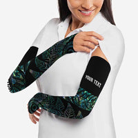 Aotearoa Personalized Lawn Bowls Maori Arm Sleeves New Zealand Paua Shell Tribal Silver Fern LT7 - Polynesian Pride