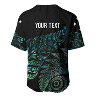 Aotearoa Personalized Lawn Bowls Maori Baseball Jersey New Zealand Paua Shell Tribal Silver Fern LT7 - Polynesian Pride
