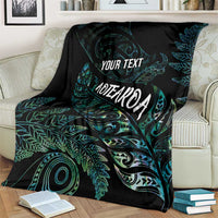 Aotearoa Personalized Lawn Bowls Maori Blanket New Zealand Paua Shell Tribal Silver Fern - Polynesian Pride