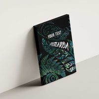 Aotearoa Personalized Lawn Bowls Maori Canvas Wall Art New Zealand Paua Shell Tribal Silver Fern LT7 - Polynesian Pride