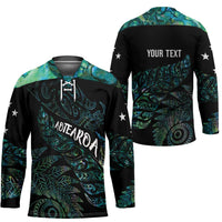 Aotearoa Personalized Lawn Bowls Maori Hockey Jersey New Zealand Paua Shell Tribal Silver Fern LT7 - Polynesian Pride