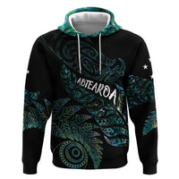 Aotearoa Personalized Lawn Bowls Maori Hoodie New Zealand Paua Shell Tribal Silver Fern - Polynesian Pride