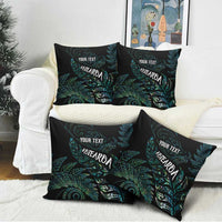 Aotearoa Personalized Lawn Bowls Maori Pillow Cover New Zealand Paua Shell Tribal Silver Fern LT7 - Polynesian Pride