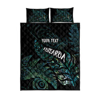 Aotearoa Personalized Lawn Bowls Maori Quilt Bed Set New Zealand Paua Shell Tribal Silver Fern LT7 - Polynesian Pride