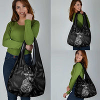 Personalised Maori Waitangi Grocery Bag New Zealand Silver Fern Mix Kowhai Flowers LT7 - Polynesian Pride