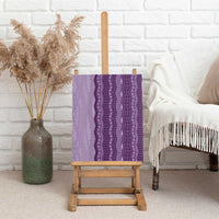 Vintage Violet Hawaiian Traditional Kapa Mix Flowers Lei Canvas Wall Art